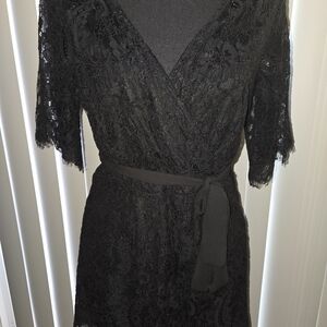Black Lace Romper